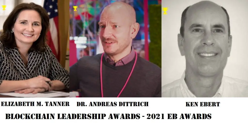Blockchain Leadership Award winners at 2021 EB Awards(1)