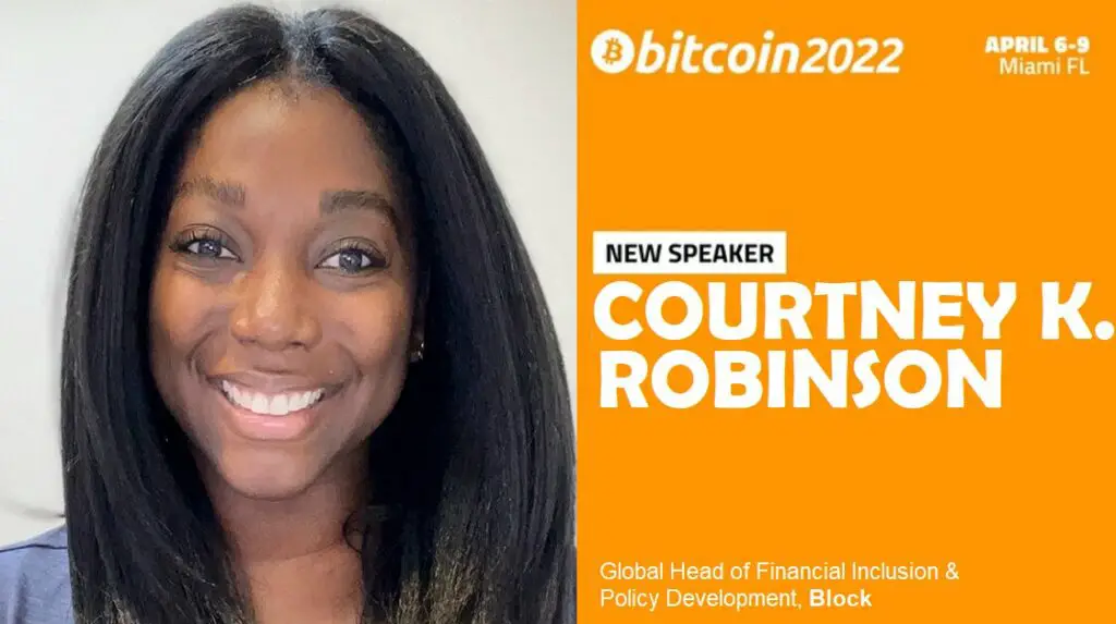 Courtney K Robinson Speaker Bitcoin Miami 2022