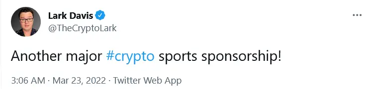 Crypto com FIFA Qatar WC Sponsorship 2022 Reaction Tweets