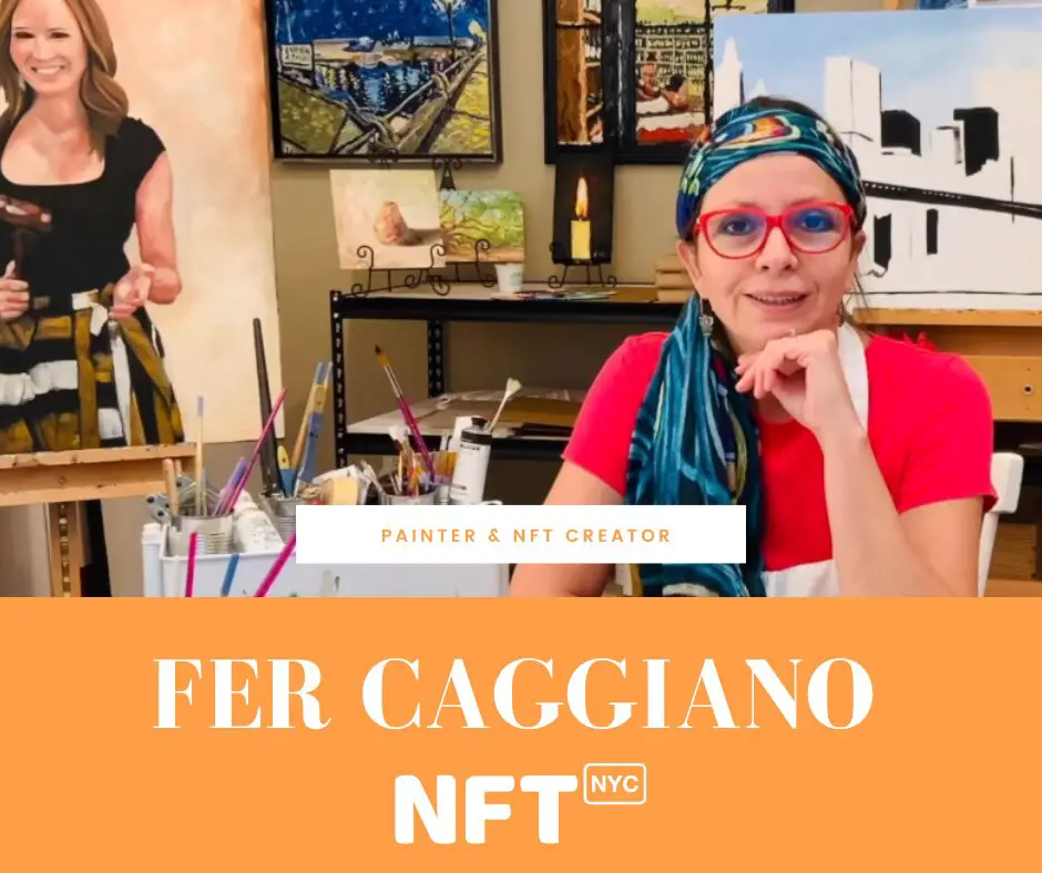 Fer Caggiano Painter NFT Creator - Speaker at NFTNYC 2022