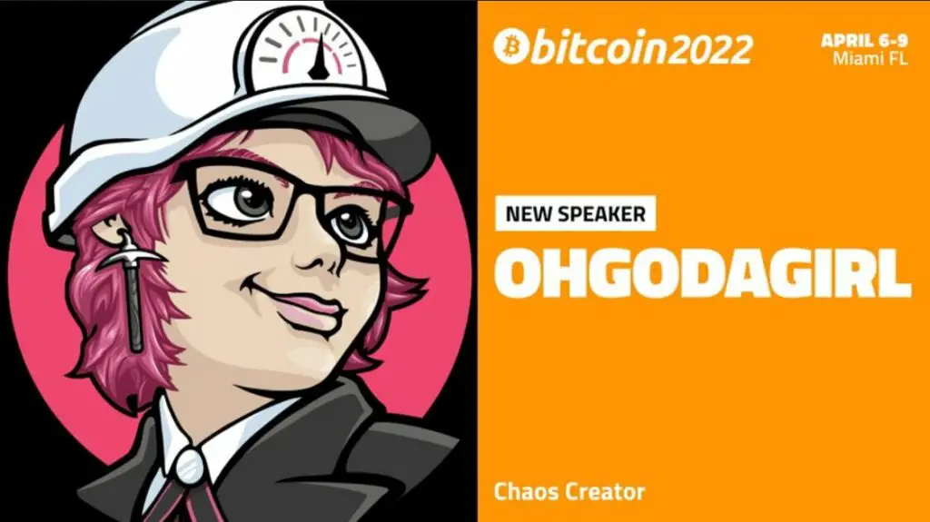 Kristy-Leigh Minehan @OhGodAGirl Bitcoin 2022 Speaker