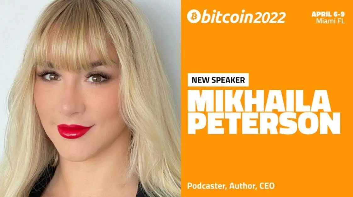 Mikhaila Peterson Bitcoin 2022 Speaker