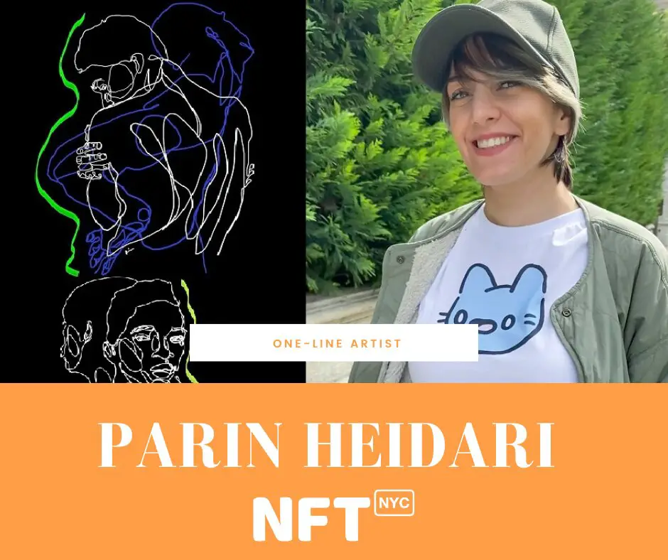 Parin Heidari one line nft artist speaker at NFTNYC 2022