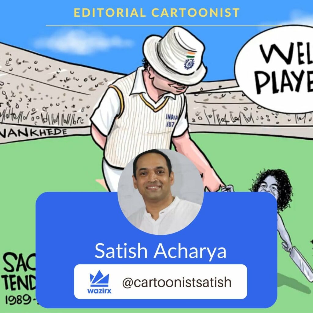 Satish Acharya Editorial Cartoonist WazirX NFT Marketplace