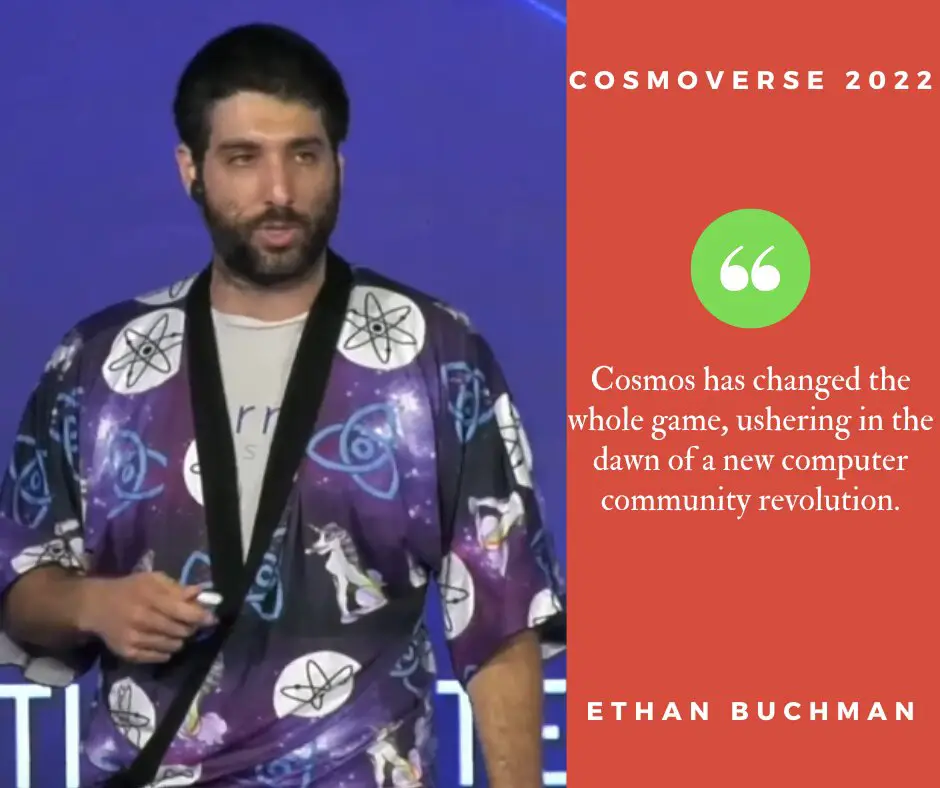 Cosmos Co-Founder Ethan Buchman Speaker at Cosmoverse 2022 Medellin Colombia