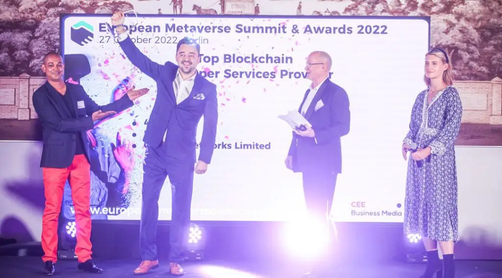 4SOFTCO Top blockchain developer service provider winner at European Metaverse Awards 2022